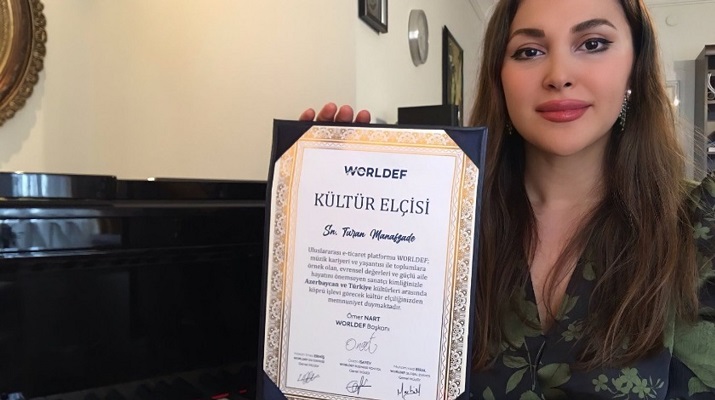 Azerbaycanlı Devlet Sanatçısı Turan Manafzade, ‘Kültür Elçisi’ seçildi