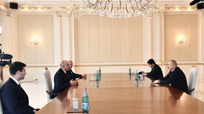 Azerbaycan Cumhurbaşkanı İlham Aliyev, MHP heyetini kabul etti