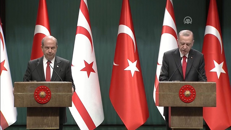 Cumhurbaşkanı Erdoğan, KKTC Cumhurbaşkanı Tatar’la telefonda görüştü