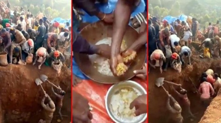 Dağdan altın fışkırdı! Toplamak için toprağı tırnaklarıyla kazdılar