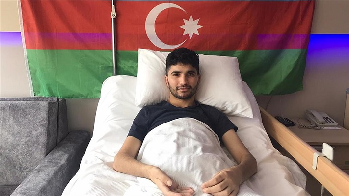 Ermenistan’ın havan saldırısında yaralanan Azerbaycanlı gazi Kocaeli’de şifa arıyor