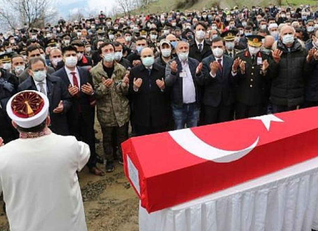 Karadeniz şehidini uğurladıIrak’ın kuzeyinde, terör örgütü