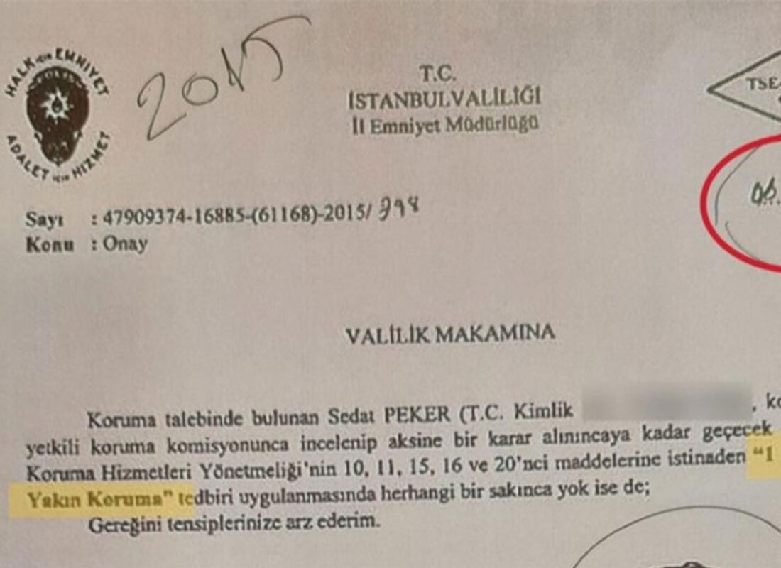 Sedat Peker’e koruma kararında FETÖ izi tespit edildi