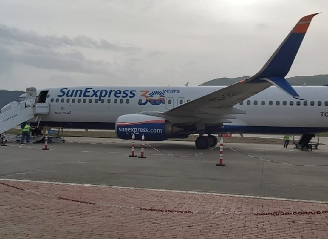 Zonguldak Havaalanı’nın ilk yolcu uçağı Almanya’ya uçtu