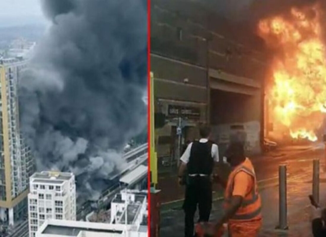 Londra metrosunda patlama! Şehrin üstünü kara dumanlar kapladı