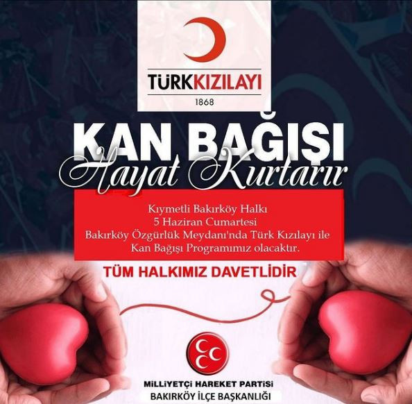 MHP Bakırköy’den kan bağışı kampanyası