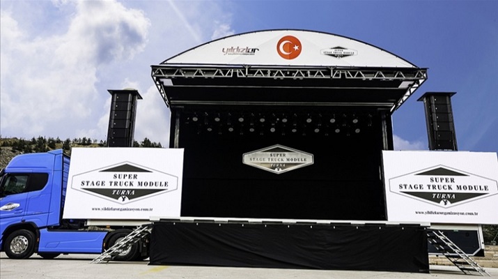 Sahneyi ‘tır’a sığdıran yerli sistem emek ve zaman tasarrufu sağlıyor