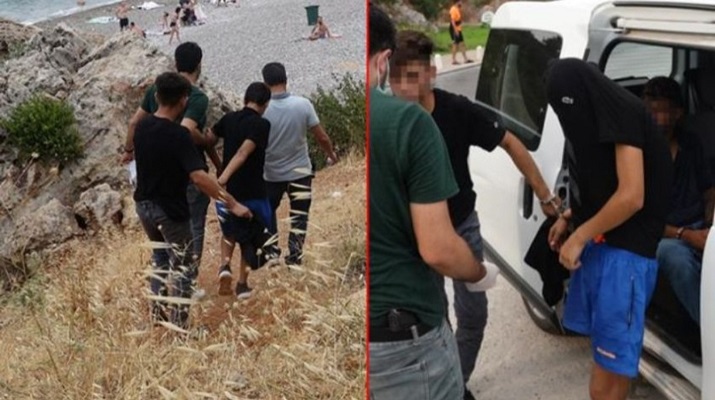 Vatandaşlar korkularından denize giremiyordu! Falezlerde kıskıvrak yakalandılar