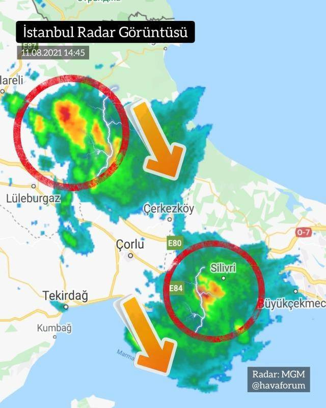 İstanbul açıklarında ‘süper hücre’ hareketliliği!