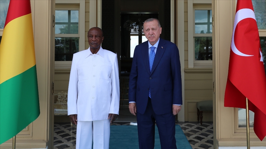 Cumhurbaşkanı Erdoğan, Gine Cumhurbaşkanı Conde ile görüştü