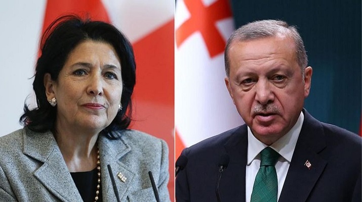 Cumhurbaşkanı Erdoğan, Zurabişvili ile görüştü