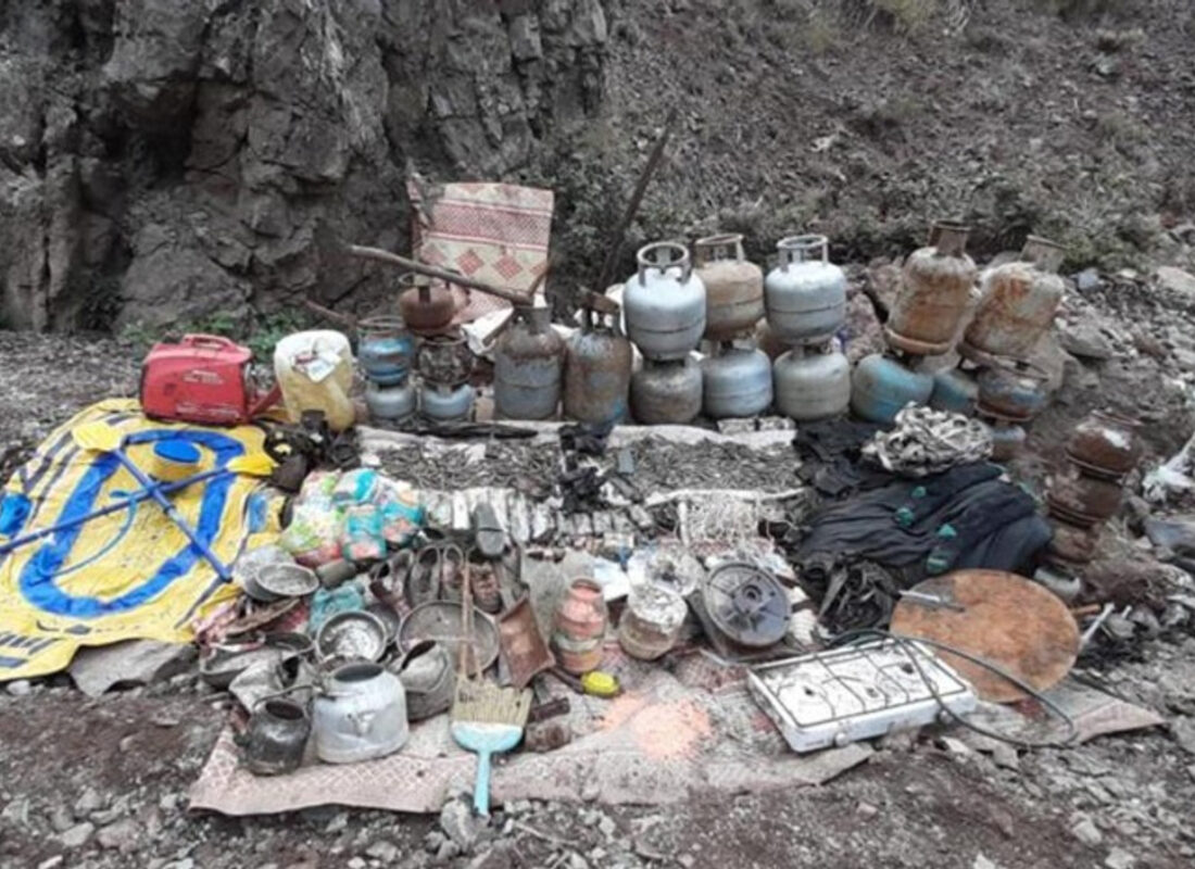 Tunceli kırsalında terör yuvaları imha edildi