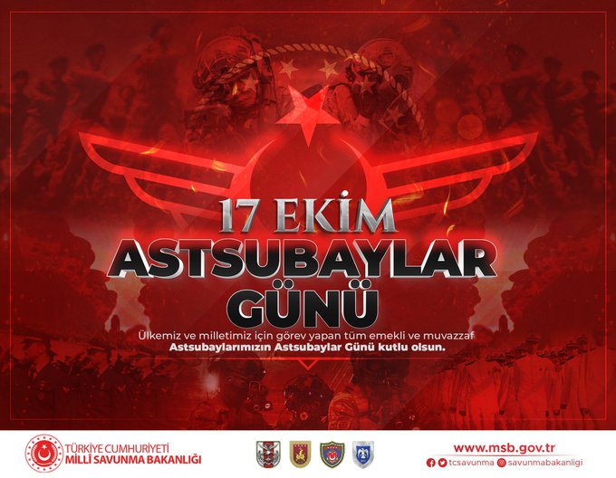 MSB’den “Astsubaylar Günü” kutlaması