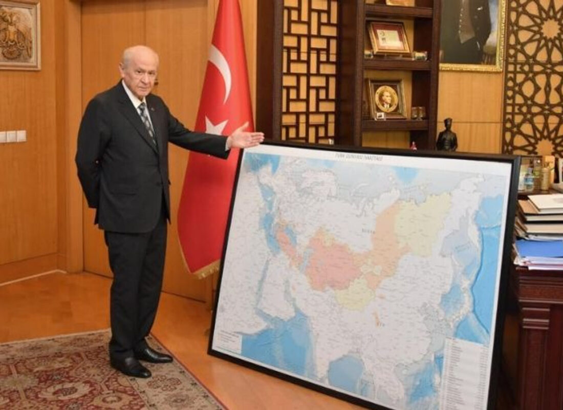 MHP Lideri Bahçeli’den haritalı mesaj