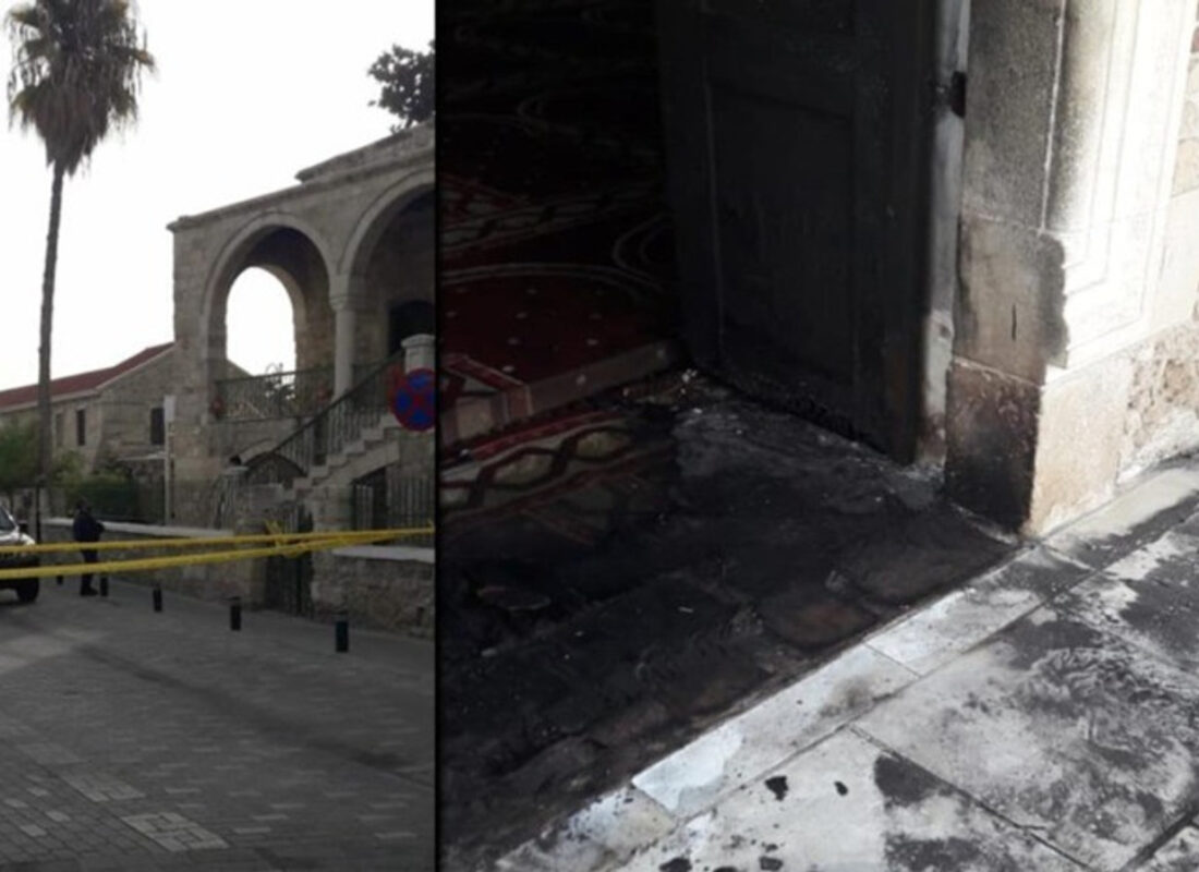 Kıbrıs Rum kesimindeki Larnaka Büyük Camisi’ne çirkin saldırı!