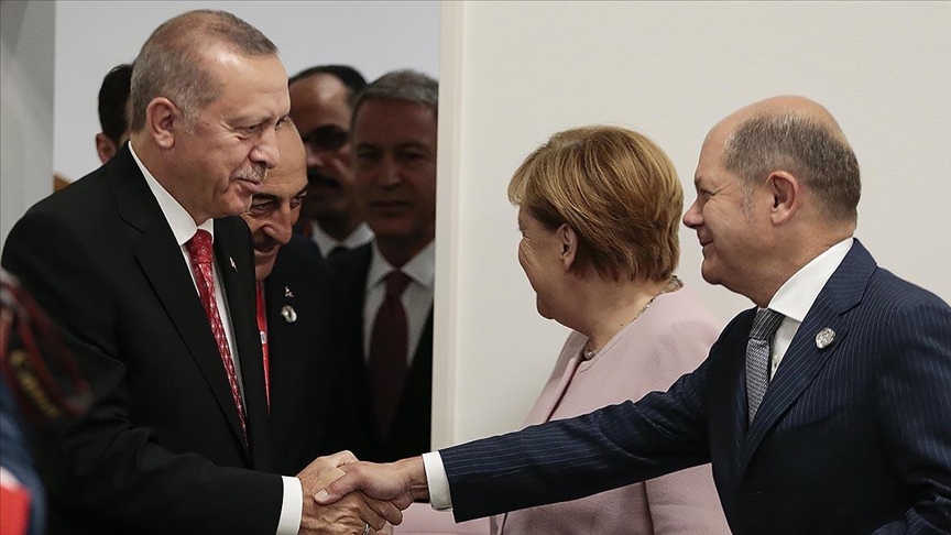 Cumhurbaşkanı Erdoğan, Almanya Başbakanı Scholz’u göreve başlamasından dolayı kutladı