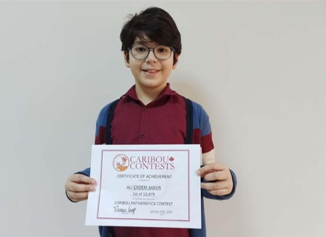 Osmaniyeli öğrenci, Caribou Matematik Yarışması’nda şampiyon oldu