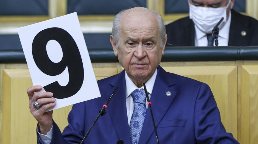Bahçeli: 6’ya baktığımızda tezgah, 9’a baktığımızda huzur görüyoruz’