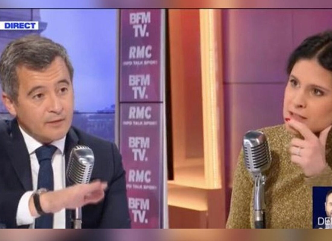 Fransa İçişleri Bakanı Darmanin, katıldığı programın sunucusunu azarladı