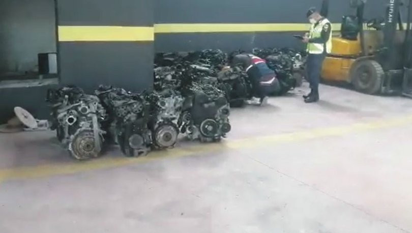 Milyon TL’lik gümrük kaçağı araç motoru ele geçirildi