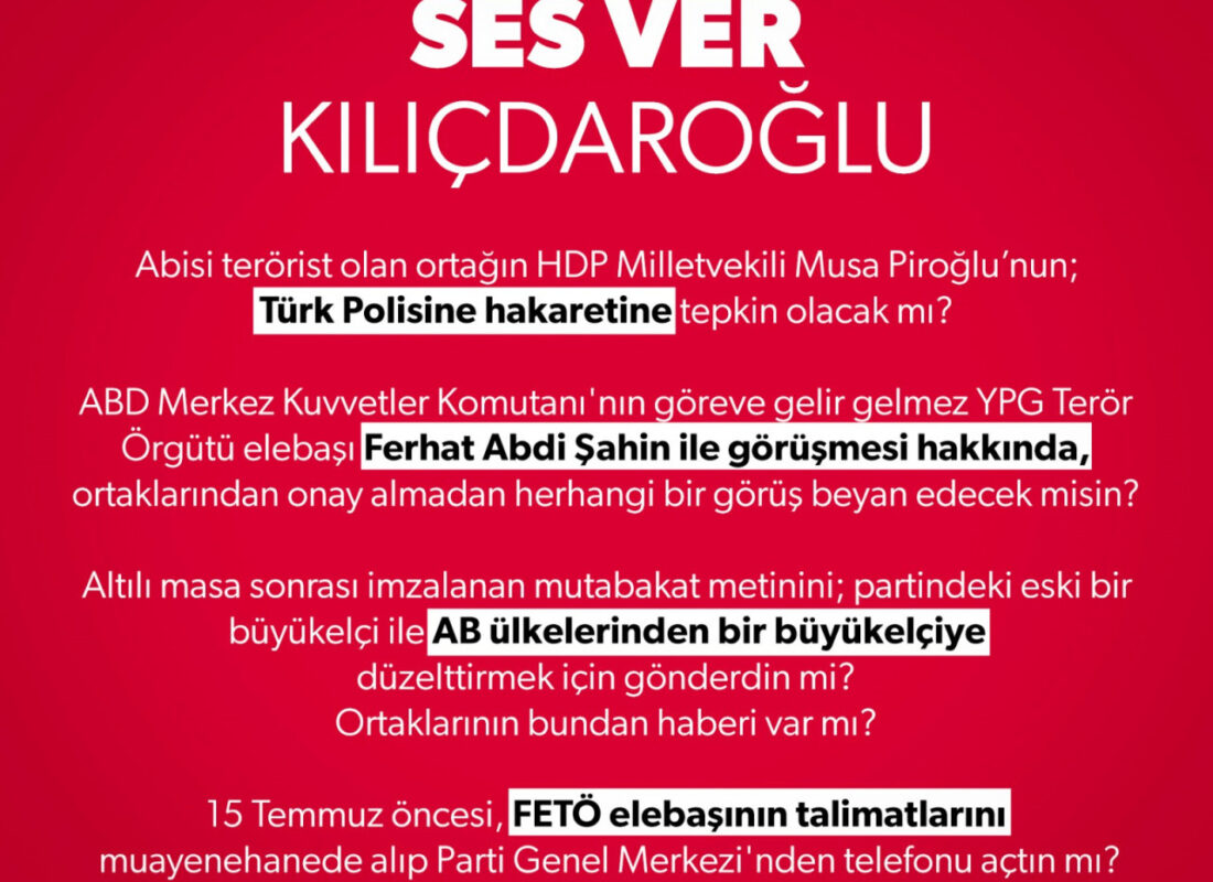 Bakan Soylu’dan Kılıçdaroğlu’nun cevaplayamayacağı 4 soru: ‘Ses ver’