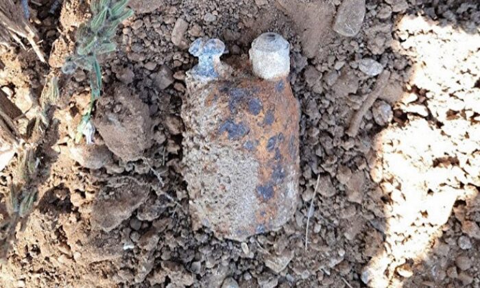 Milli Mücadele dönemine ait patlamamış el bombası bulundu