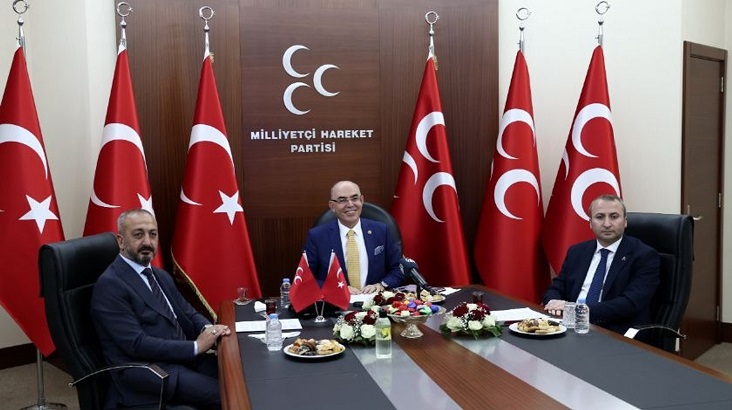 MHP’de bayramlaşma video konferans yöntemi ile yapıldı