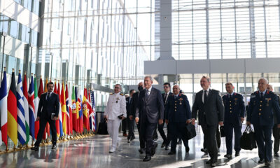 Milli Savunma Bakanı Akar, NATO Karargahı’na geldi