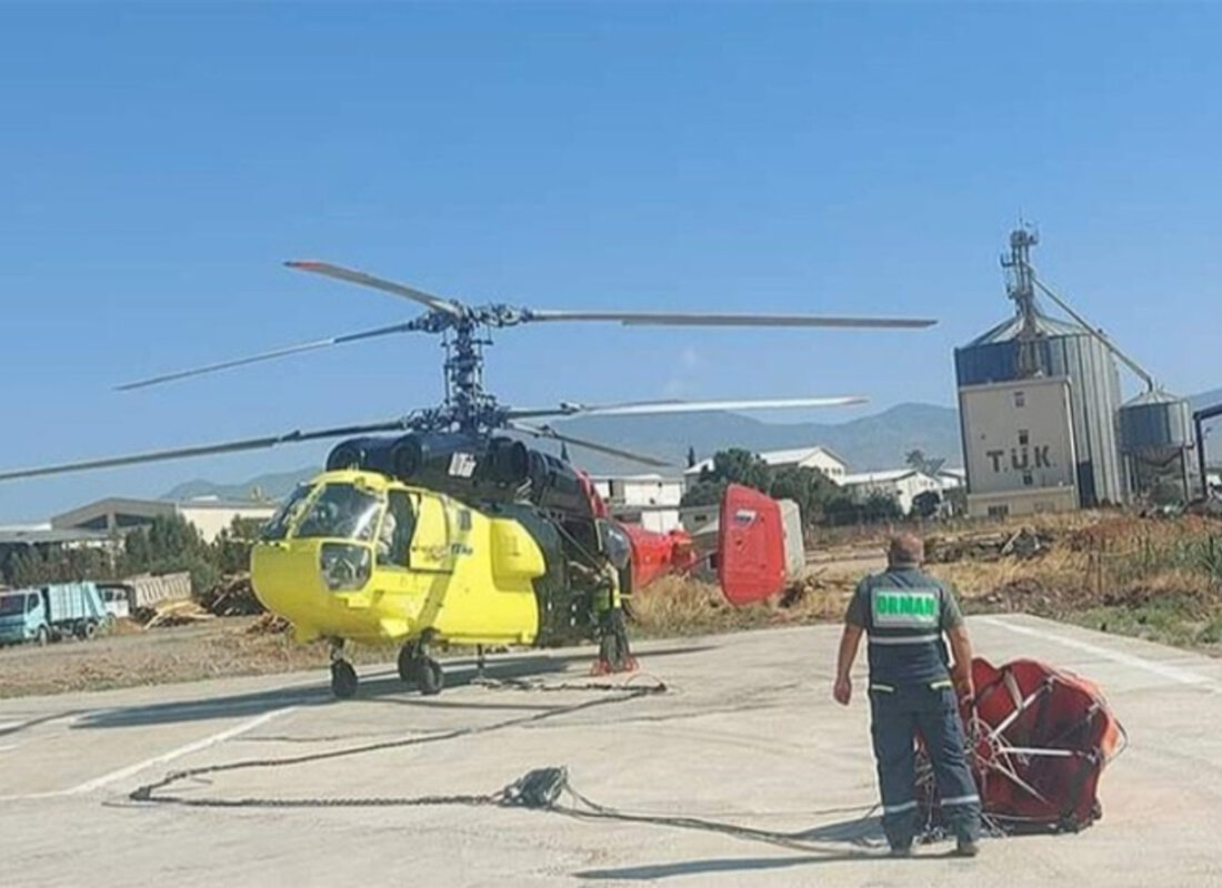 Türkiye, KKTC’de yangın söndürme helikopteri görevlendirdi