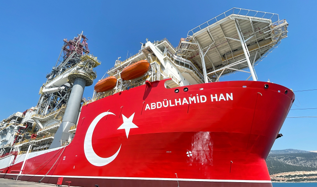 Türkiye’nin yeni sondaj gemisi Abdülhamid Han’da sona doğru