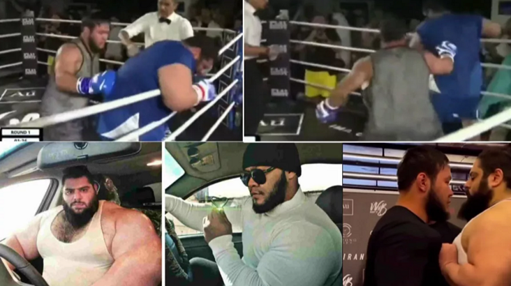 İranlı Hulk ringde madara oldu