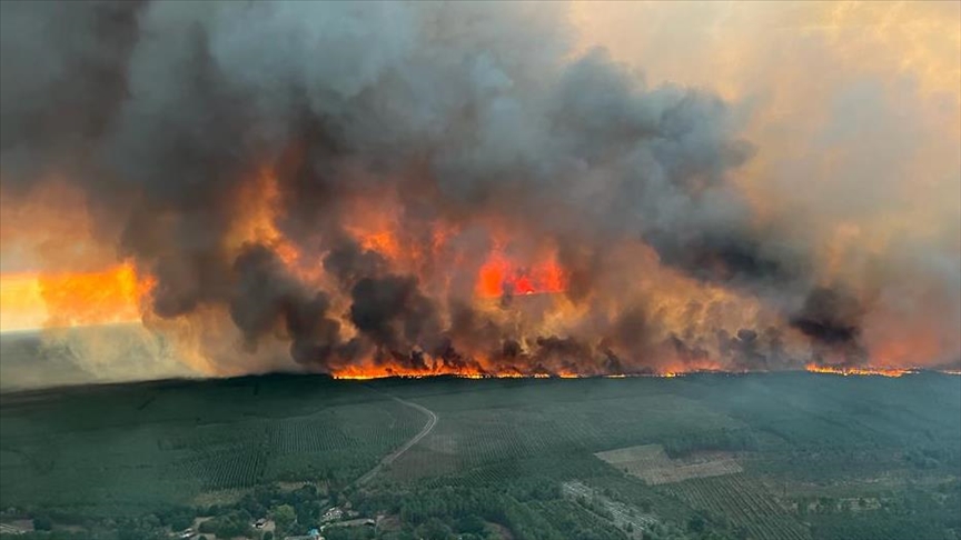 Avrupa’daki orman yangınları en yoğun seviyeye ulaştı