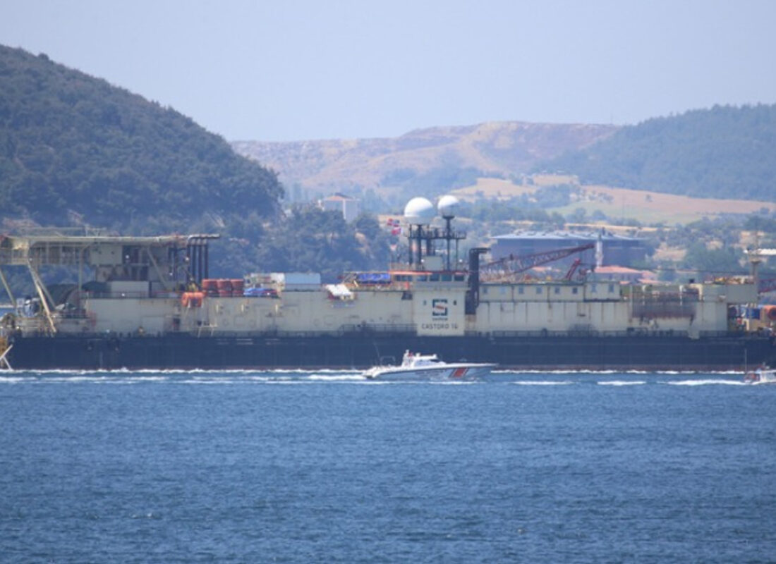 Karadeniz Gaz Sahası’nda denizin altına kablo döşeyecek gemi İstanbul’da