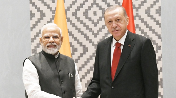 Hindistan Başbakanından Cumhurbaşkanı Erdoğan’la görüşmesi hakkında Türkçe paylaşım