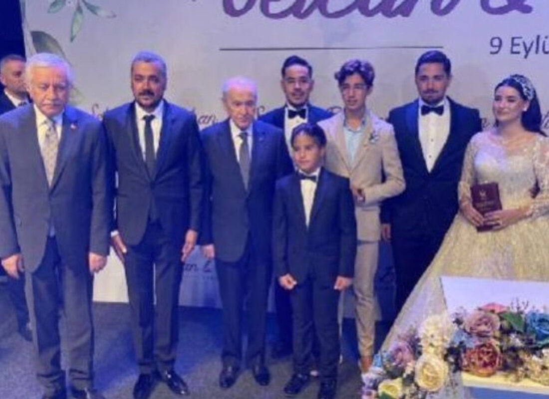 MHP Lideri Bahçeli’nin nikah şahidi olduğu düğüne yoğun katılım