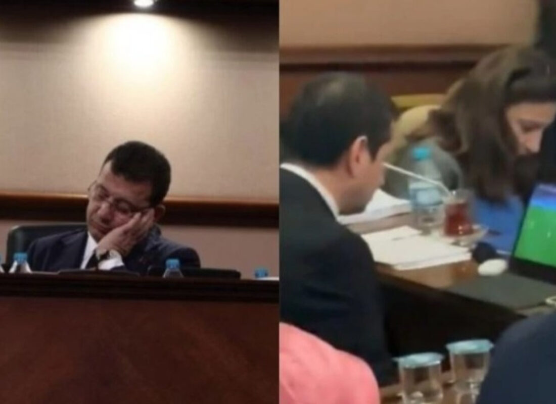 İstanbul bunlara emanet! İBB bütçe görüşmelerinde İmamoğlu uyudu, İP’li Özkan maç izledi