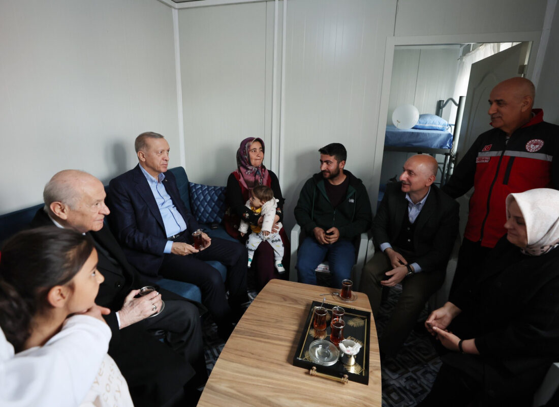 Cumhurbaşkanı Erdoğan ile MHP Lideri Bahçeli Adıyaman’a gitti