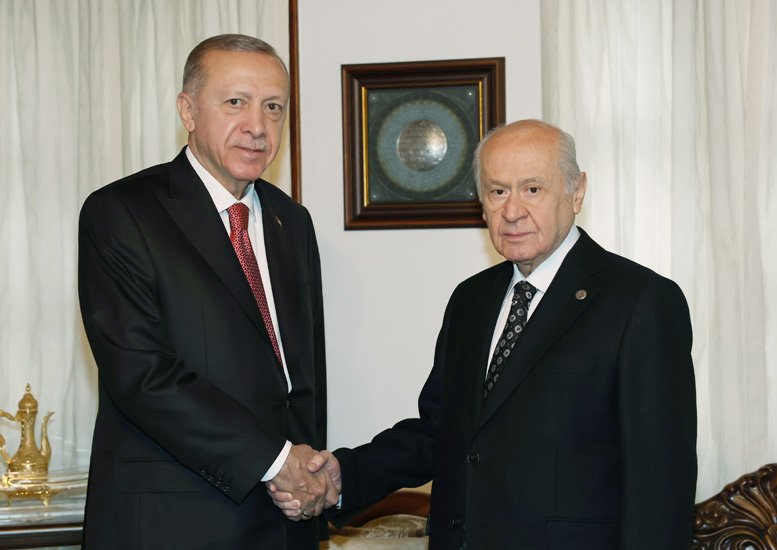 Cumhurbaşkanı Erdoğan MHP Lideri Bahçeli’yi ziyaret etti