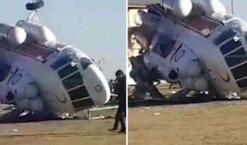 Komşu ülkede içinde bakanın da olduğu helikopter düştü: Ölü ve yaralılar var