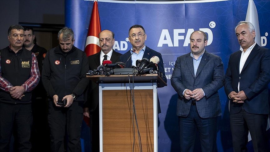 Cumhurbaşkanı Yardımcısı Oktay: Kahramanmaraş merkezli depremlerde 1541 kişi hayatını kaybetti