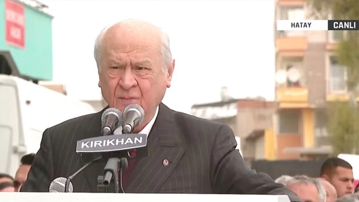 MHP lideri Devlet Bahçeli Hatay’dan Seslendi: Çok kısa süre içerisinde Kırıkhan ayağa kalkacak