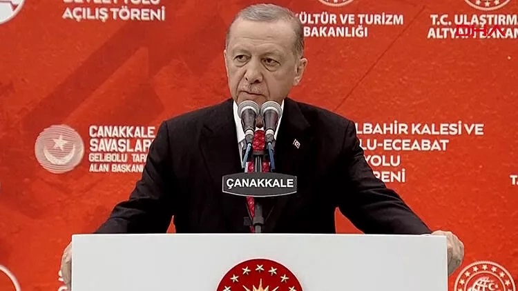 Cumhurbaşkanı Erdoğan, Gelibolu – Eceabat Devlet Yolu’nu açtı