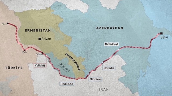 Zengezur Koridoru adım adım gerçekleşiyor! Türkiye ile Azerbaycan’ı birbirine bağlayacak