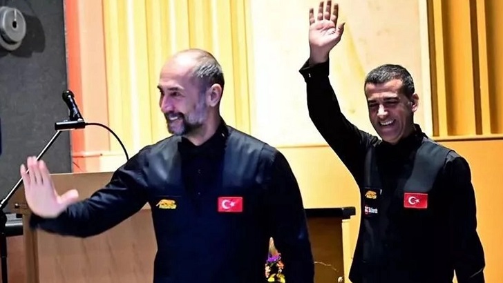 Semih Saygıner ve Tayfun Taşdemir, 3 Bant Bilardo Dünya Şampiyonası’nda finalde