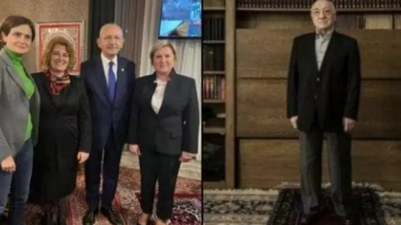 FETÖ elebaşı Gülen’in seccadeye bastığı poz ile Kılıçdaroğlu’nun pozu aynı çıktı!