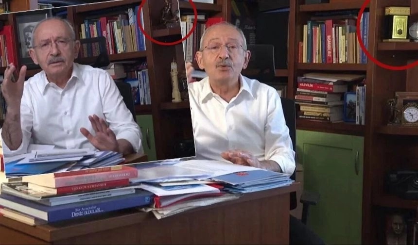 Kılıçdaroğlu’ndan takiye siyaseti! Kitaplığındaki Atatürk biblosu gitti, Kâbe maketi geldi
