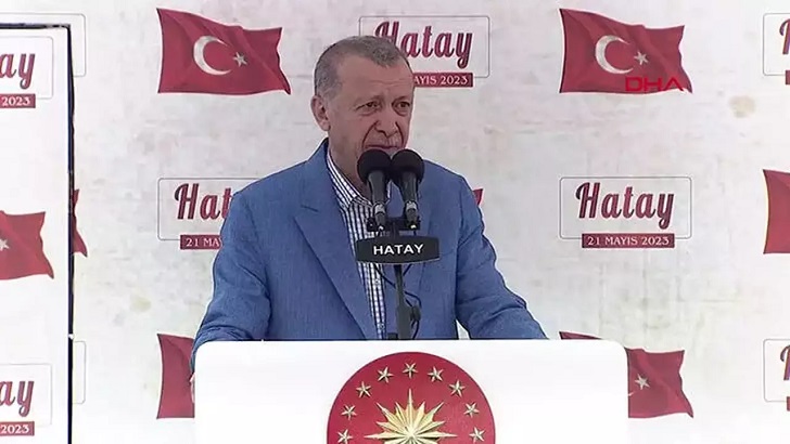 Cumhurbaşkanı Erdoğan’dan Hatay’da 7’li koalisyona sert tepki: Birileri gibi seçim sonrası insanımızı tehdit etmedik