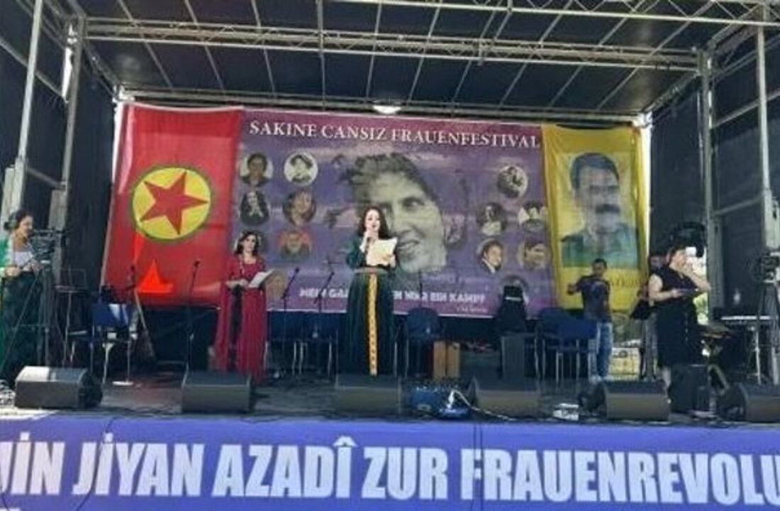 PKK’nın üssü haline geldiler İsviçre’de skandal göründü! Terörist Sakine Cansız’ı anma töreni: Çocukları da alet ettiler