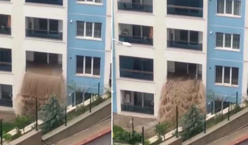 Ankara’yı sağanak vurdu! Evin içinden sel geçti