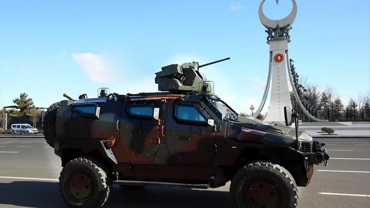 Türk zırhlısı Yörük 4×4 ilk görevine Külliye’de başladı